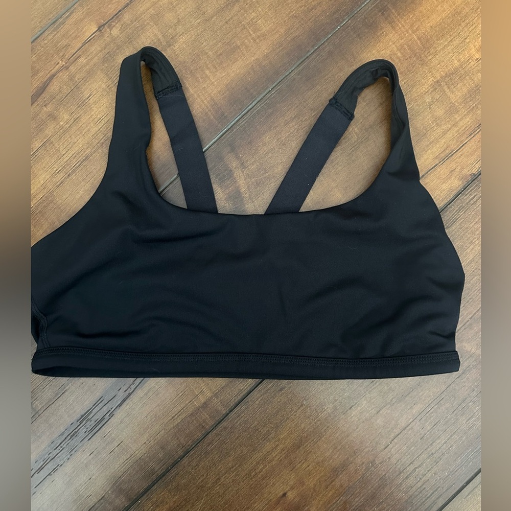 Women’s black sports bra Spanx